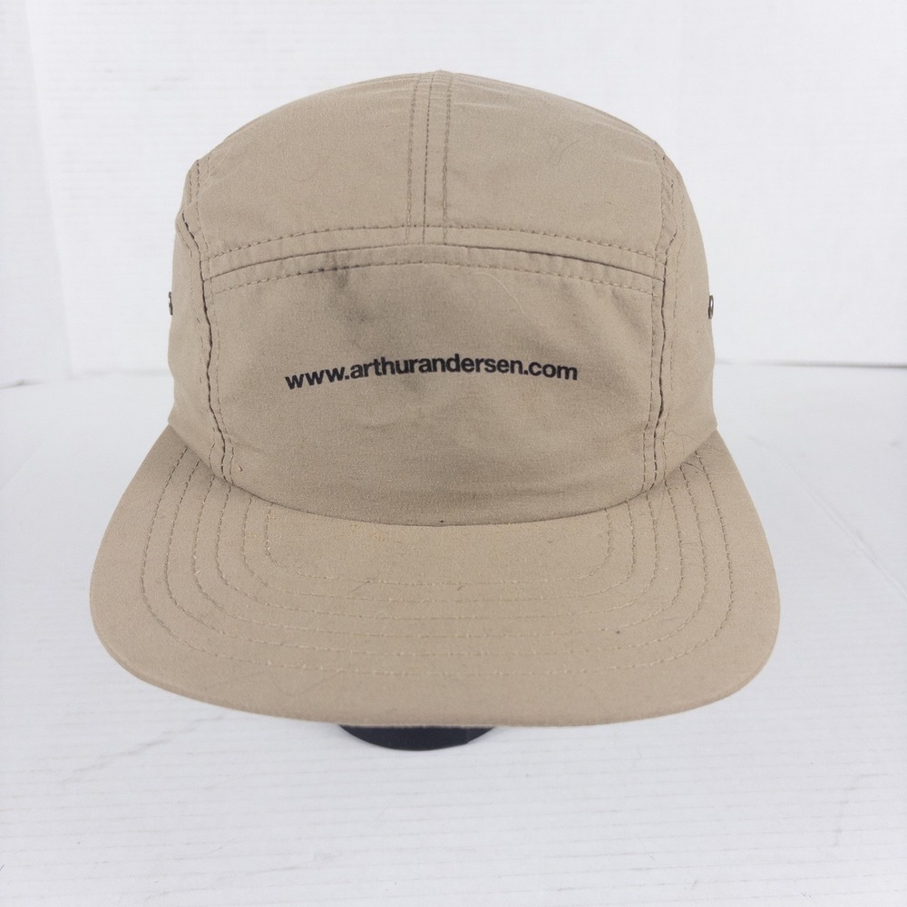 90s Vintage Arthur Andersen Enron Hat Mens 5 Panel Corporate Scandal Corpcore